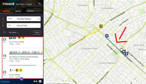 moovit mapa.